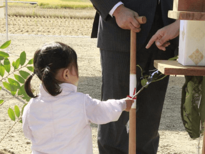 地鎮祭のひとこま