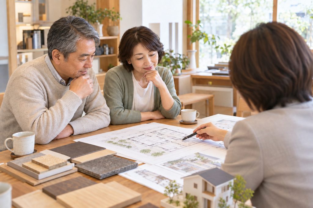 間取りを考える50代の夫婦