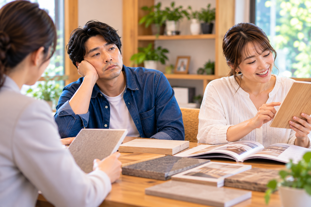 家づくりの打ち合わせで妻と温度差がある夫